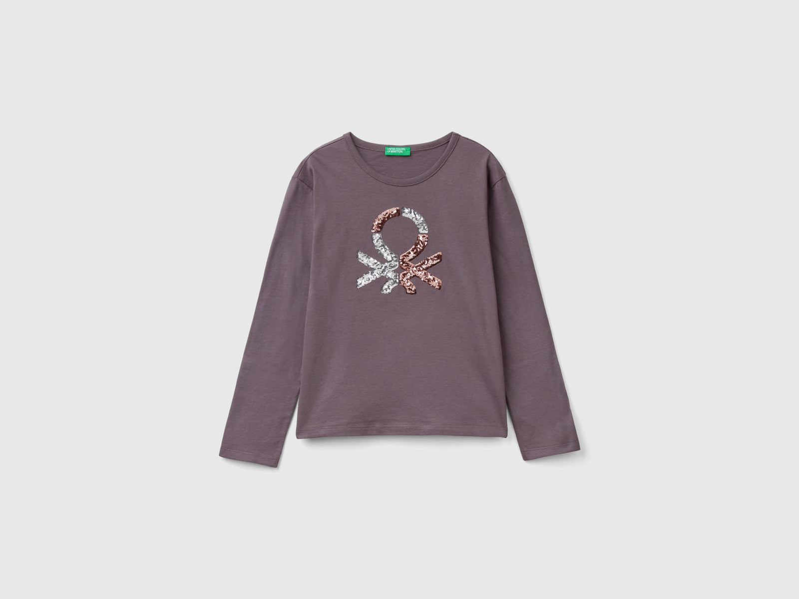 T-shirt em algodão orgânico quente com lantejoulas - ucb_image_FS