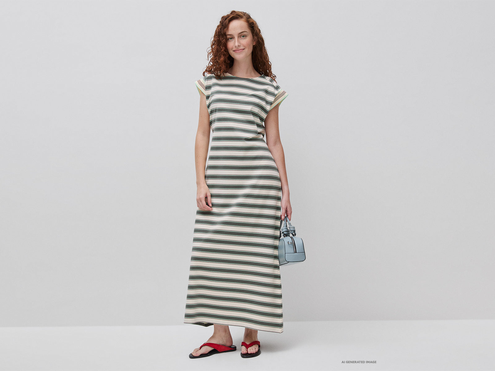Long striped dress