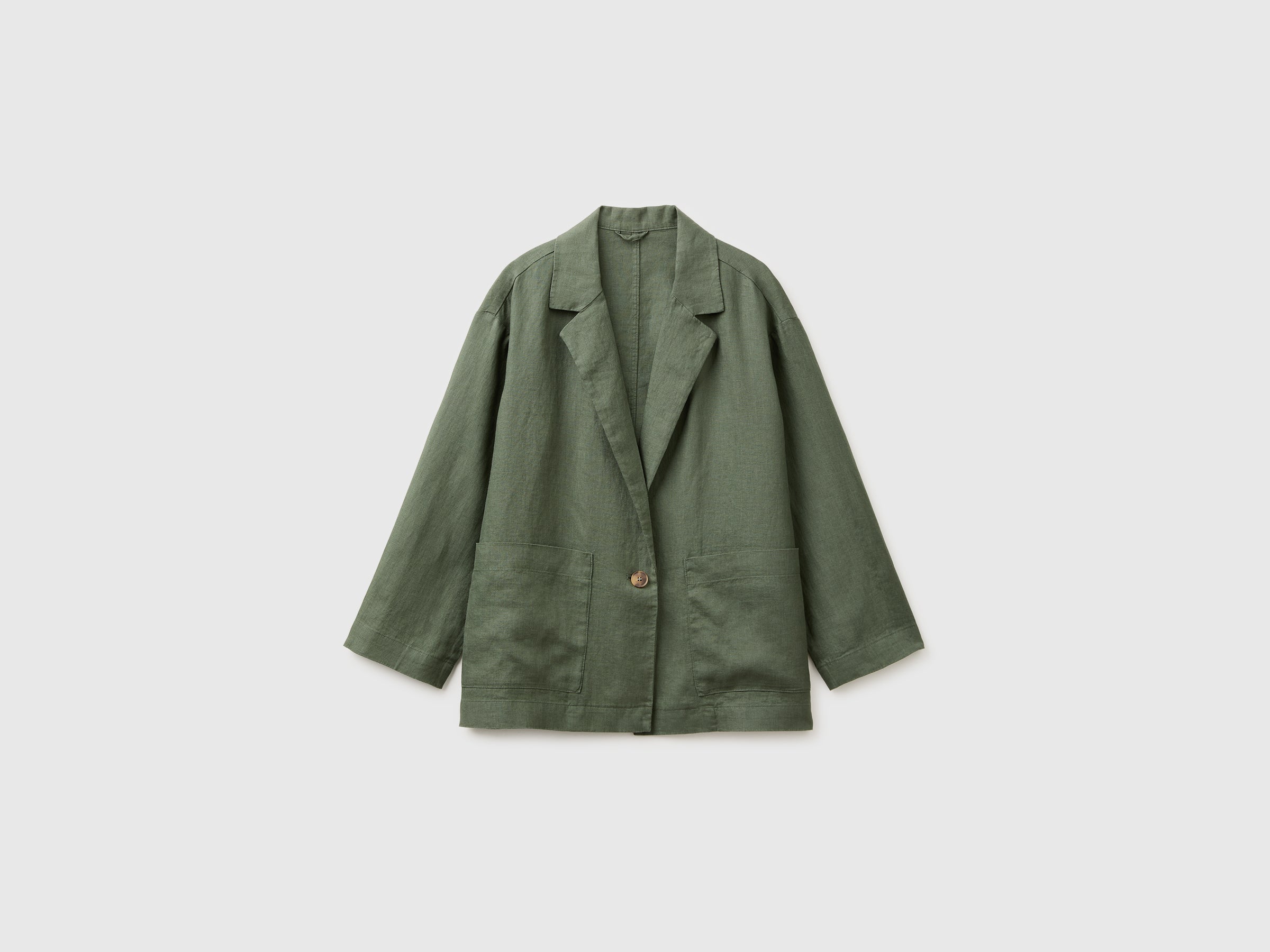 100% linen single-breasted blazer - ucb_image_FS