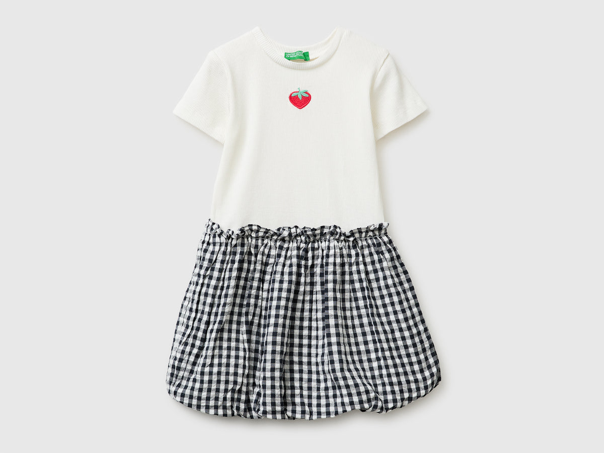 Vestido com saia aos quadrados vichy - ucb_image_FS