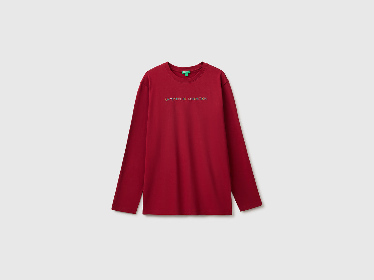 T-shirt com estampa e bordado - ucb_image_FS