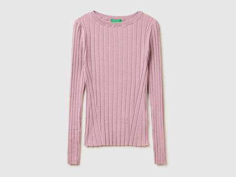 Fitted ribbed sweater - ucb_image_FS