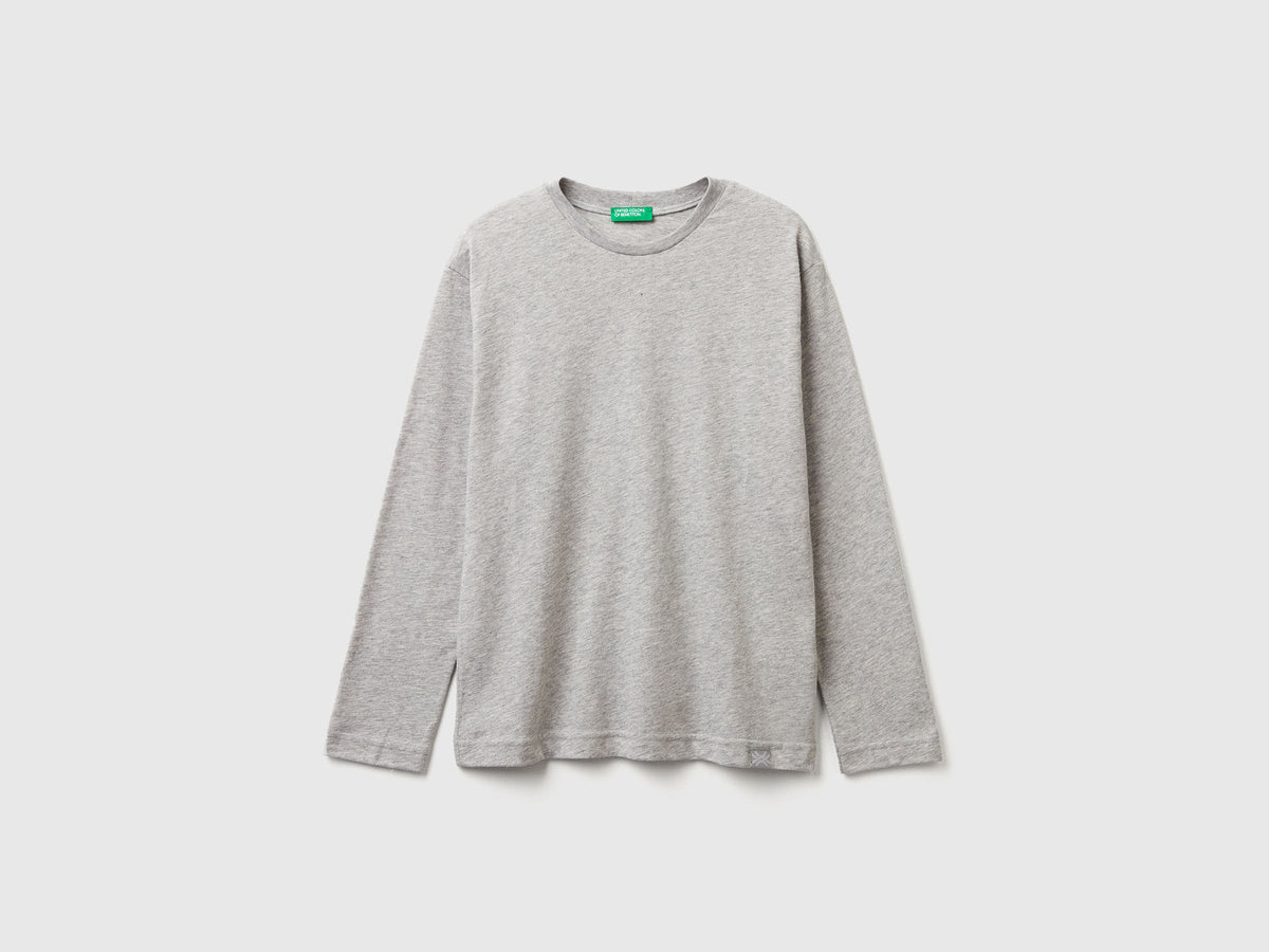 T-shirt com gola redonda de algodão - ucb_image_FS