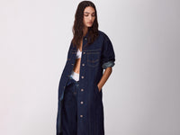 Trench comprido em denim rinse - ucb_image_F