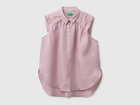 100% linen sleeveless blouse - ucb_image_FS