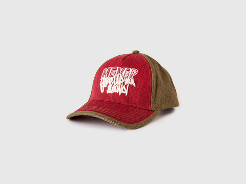 Denim baseball cap with slogan - ucb_image_FS