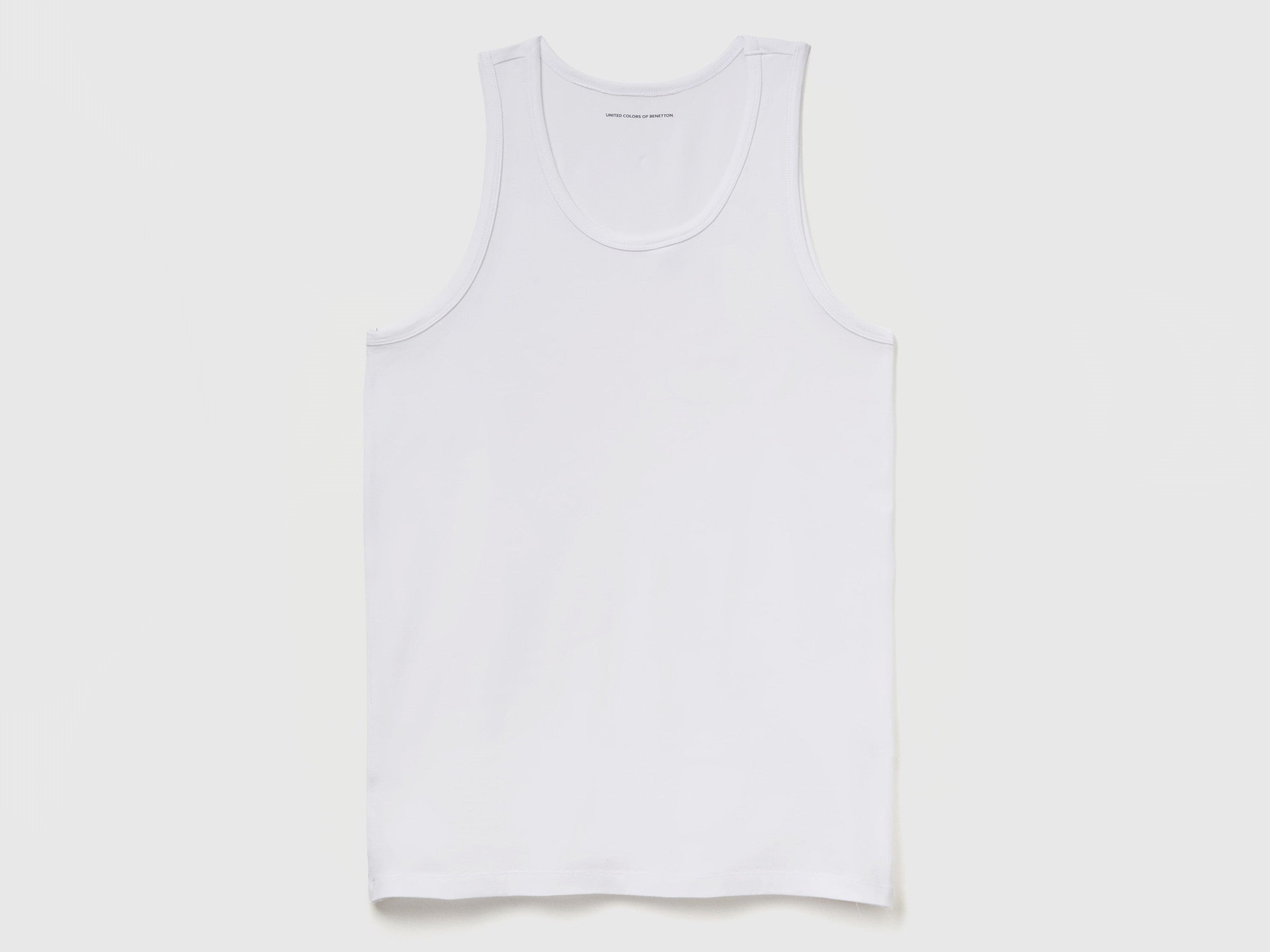 T-shirt sem mangas de roupa interior em algodão orgânico stretch - ucb_image_FS