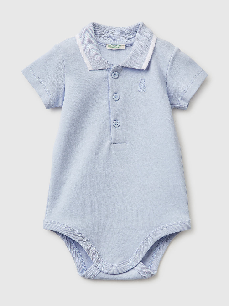 Polo onesie in organic cotton - ucb_image_FS