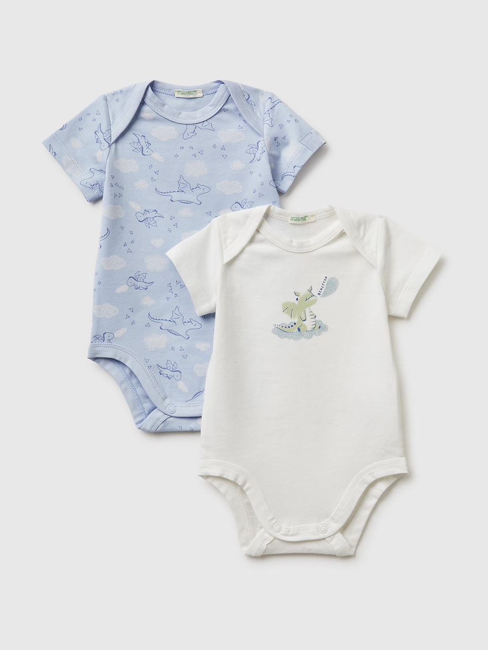 Two bodysuits in stretch organic cotton - ucb_image_FS