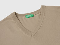 Camisola em algodão puro com decote em V - ucb_image_DS1