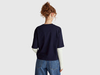 T-shirt blu scuro con stampa Coco Capitán - ucb_image_B