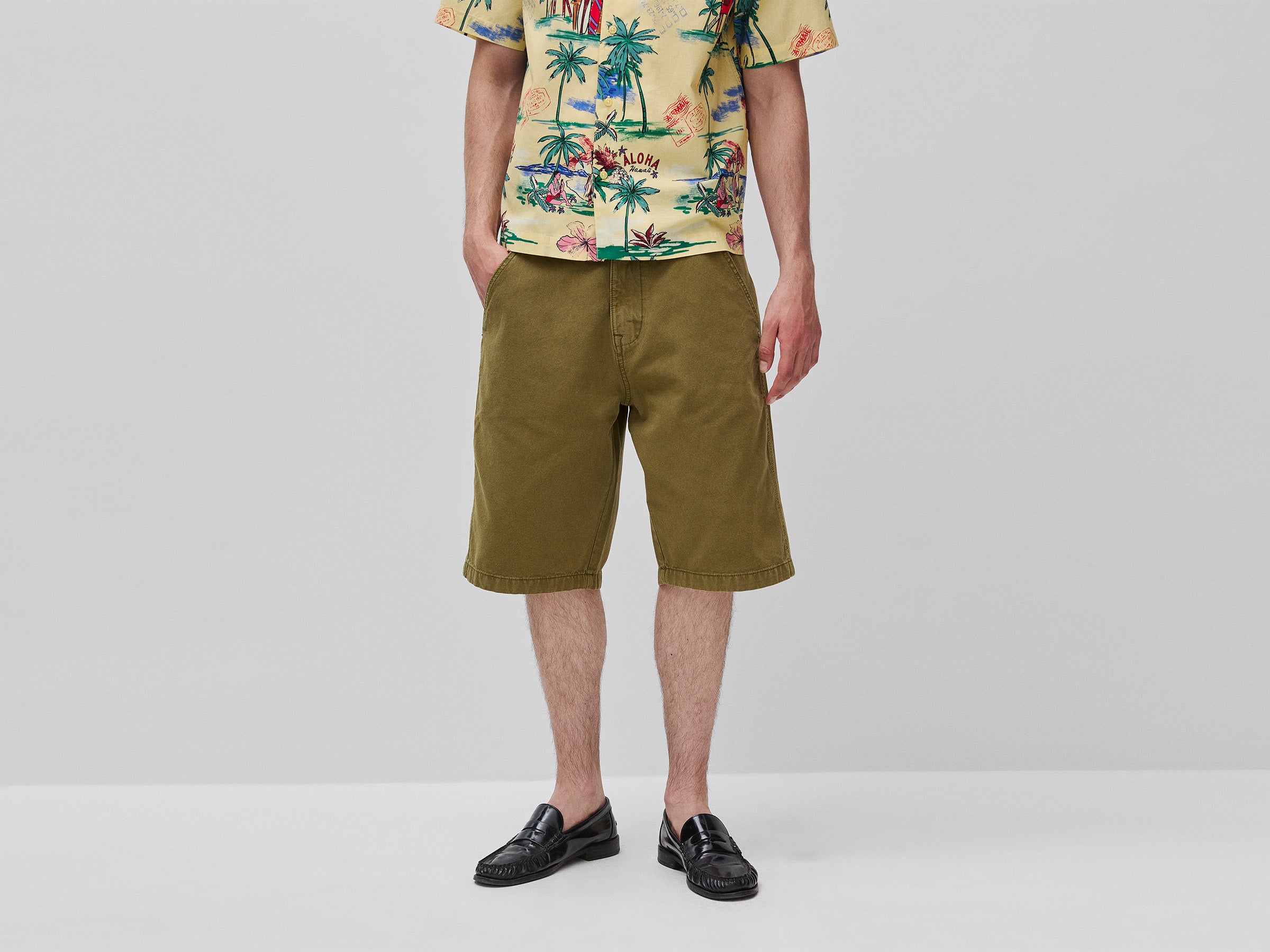 Shorts em tecido de lona - ucb_image_F