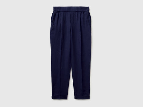 100% linen cigarette trousers - ucb_image_FS
