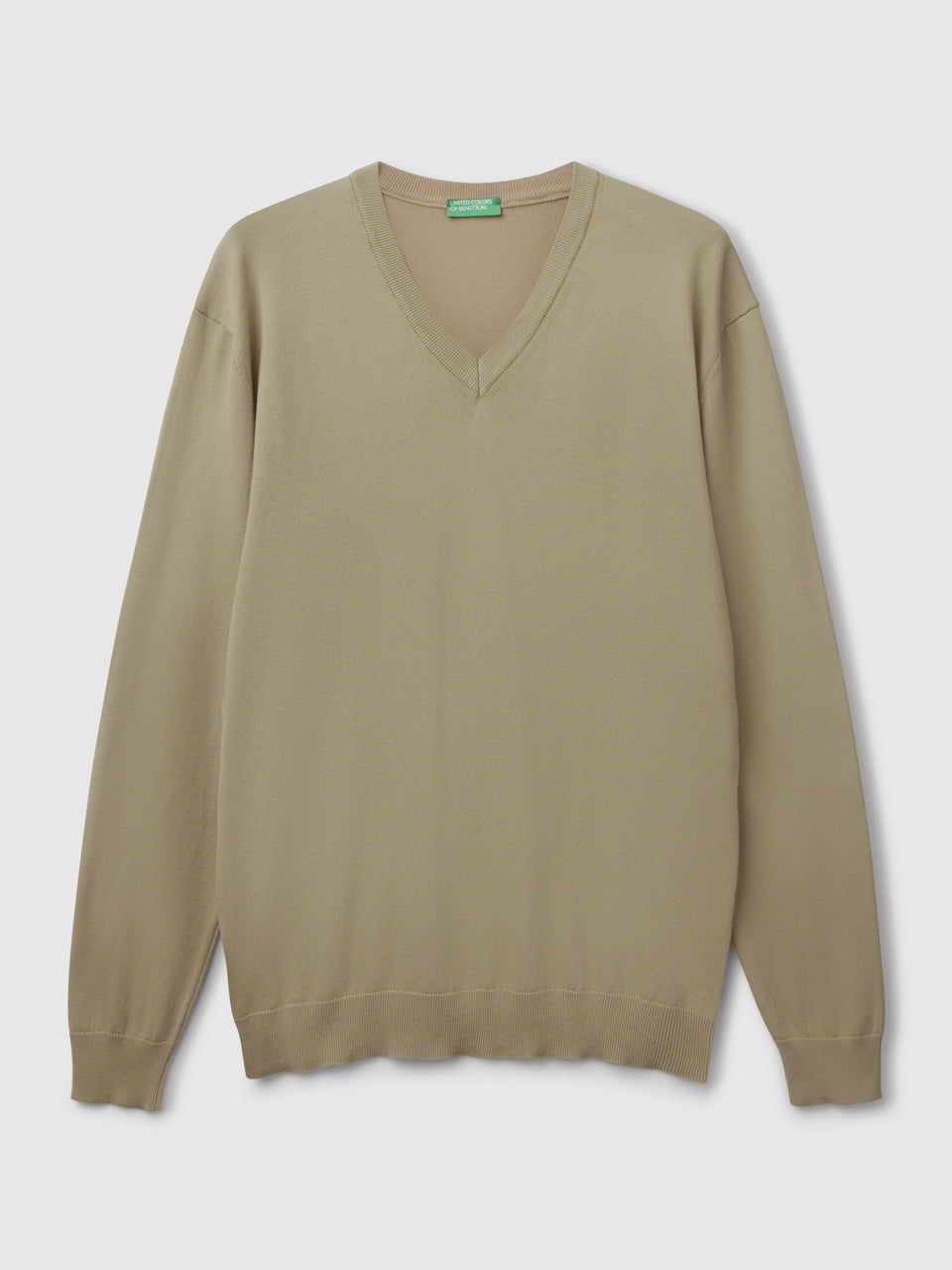 Camisola em algodão puro com decote em V - ucb_image_FS