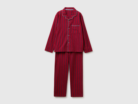 Pijama aberto em flanela às riscas - ucb_image_FS
