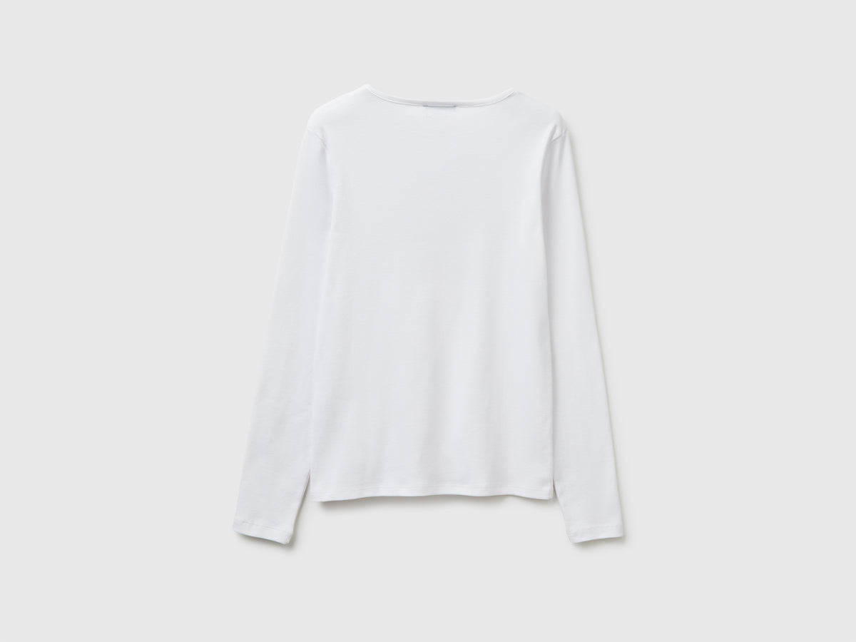 T-shirt slim fit com mangas compridas - ucb_image_BS