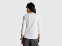T-shirt com decote à barco - ucb_image_B