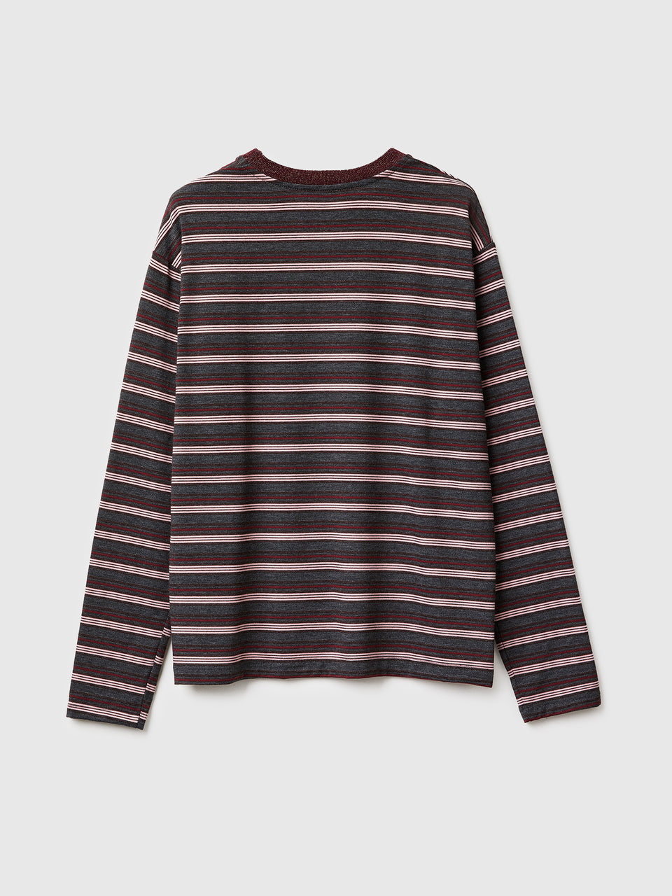 T-shirt às riscas com gola lurex - ucb_image_BS