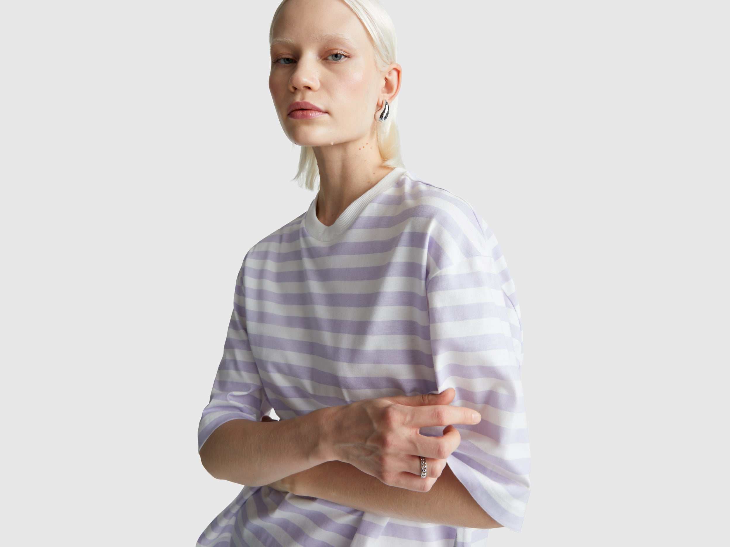 T-shirt às riscas over fit - ucb_image_FY