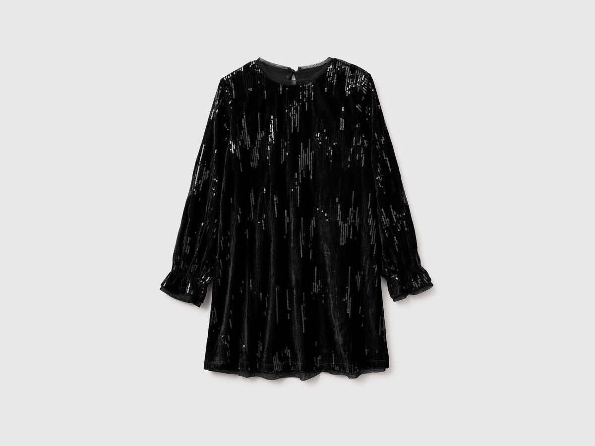 Vestido de veludo com lantejoulas - ucb_image_FS