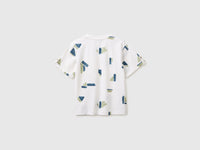 Printed linen blend T-shirt - ucb_image_BS