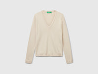 Camisola com decote em V em algodão puro - ucb_image_FS