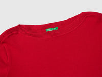 Camisola vermelho morango com decote à barco - ucb_image_DS1