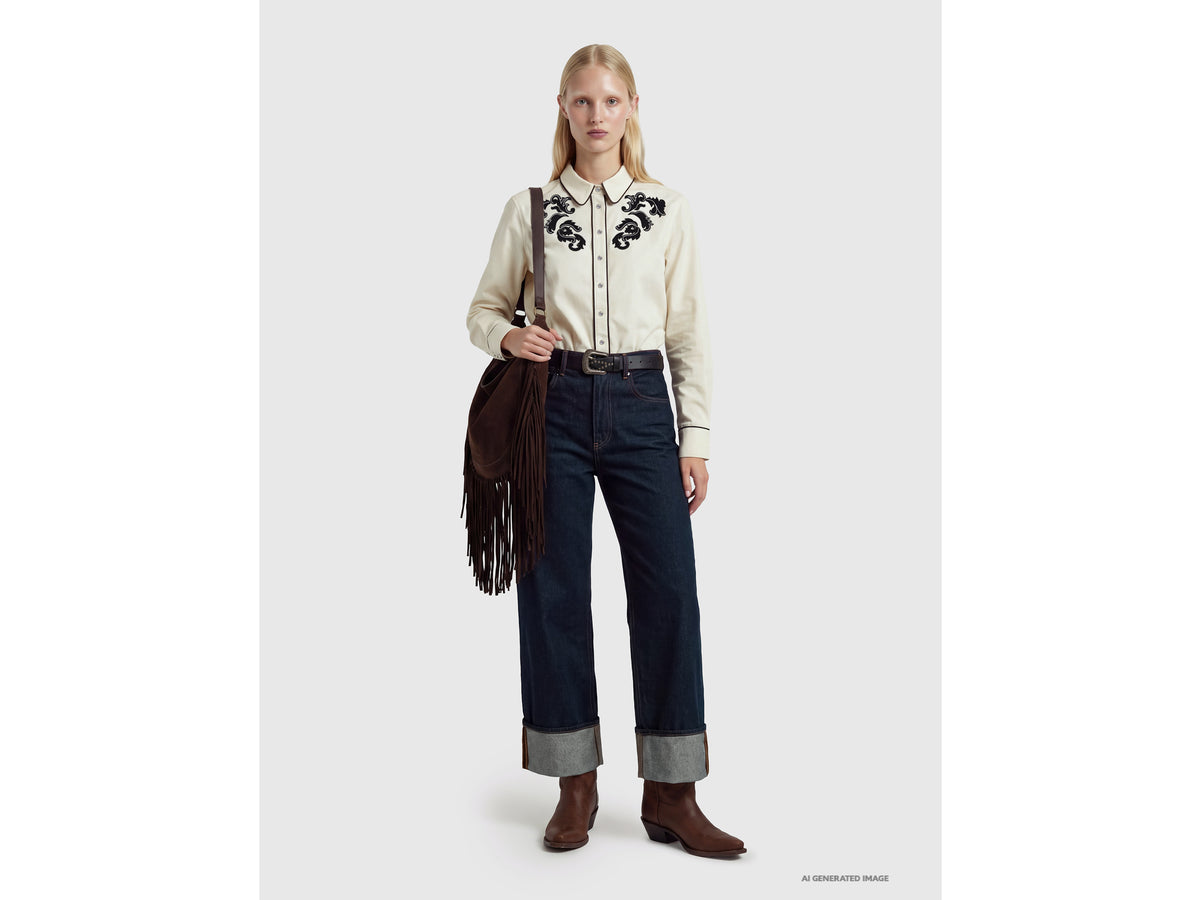 Camisa com bordados western em algodão stretch - ucb_image_FY