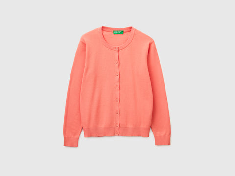 Dark blue cardigan in tricot cotton - ucb_image_FS