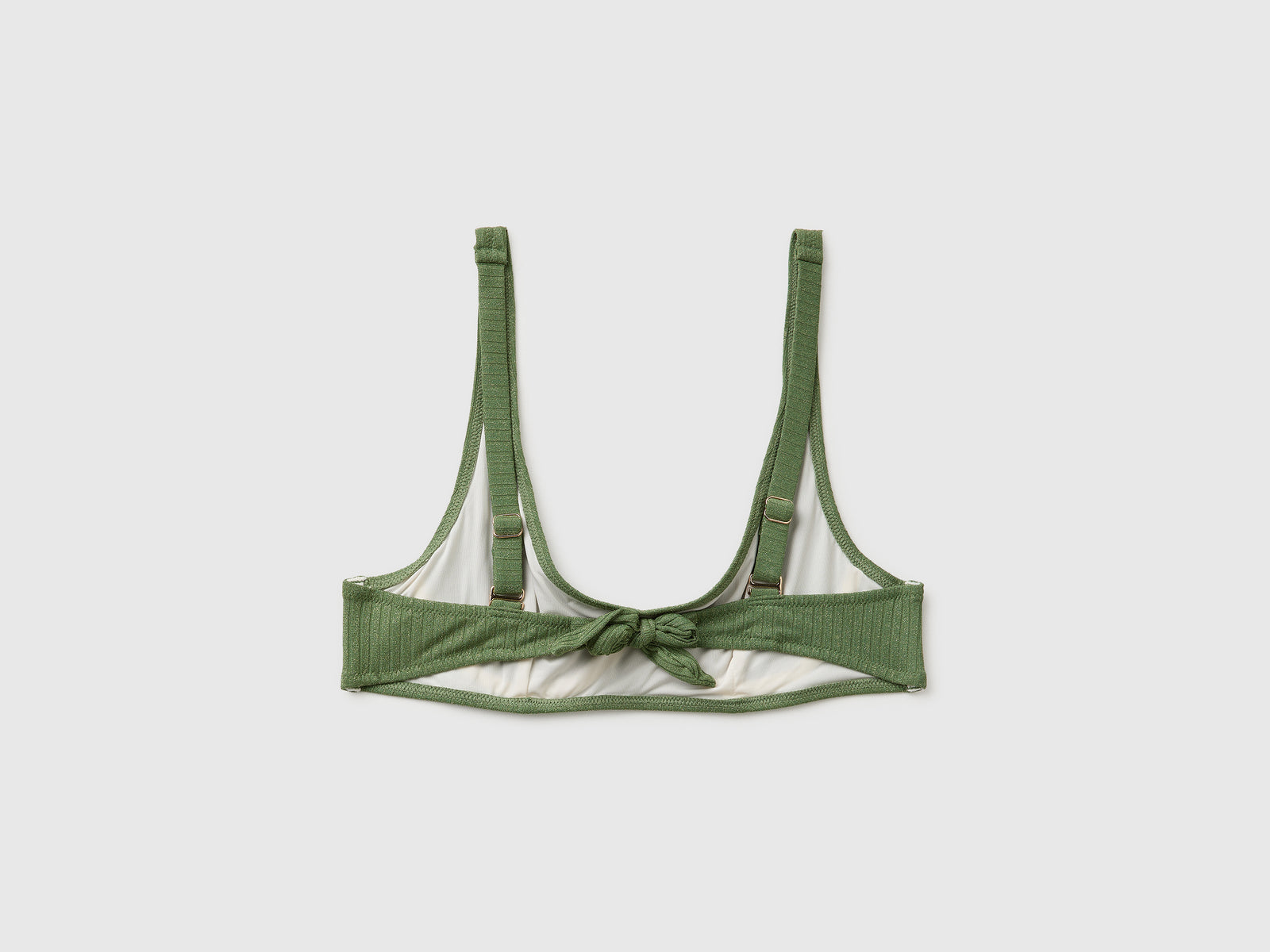 Ribbed beach bra with lurex - ucb_image_BS