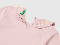 T-shirt com folhos na gola - ucb_image_DS1