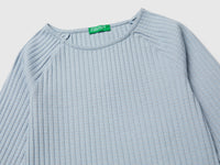 T-shirt canelada com decote à barco - ucb_image_DS1