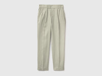 100% linen cigarette trousers - ucb_image_FS