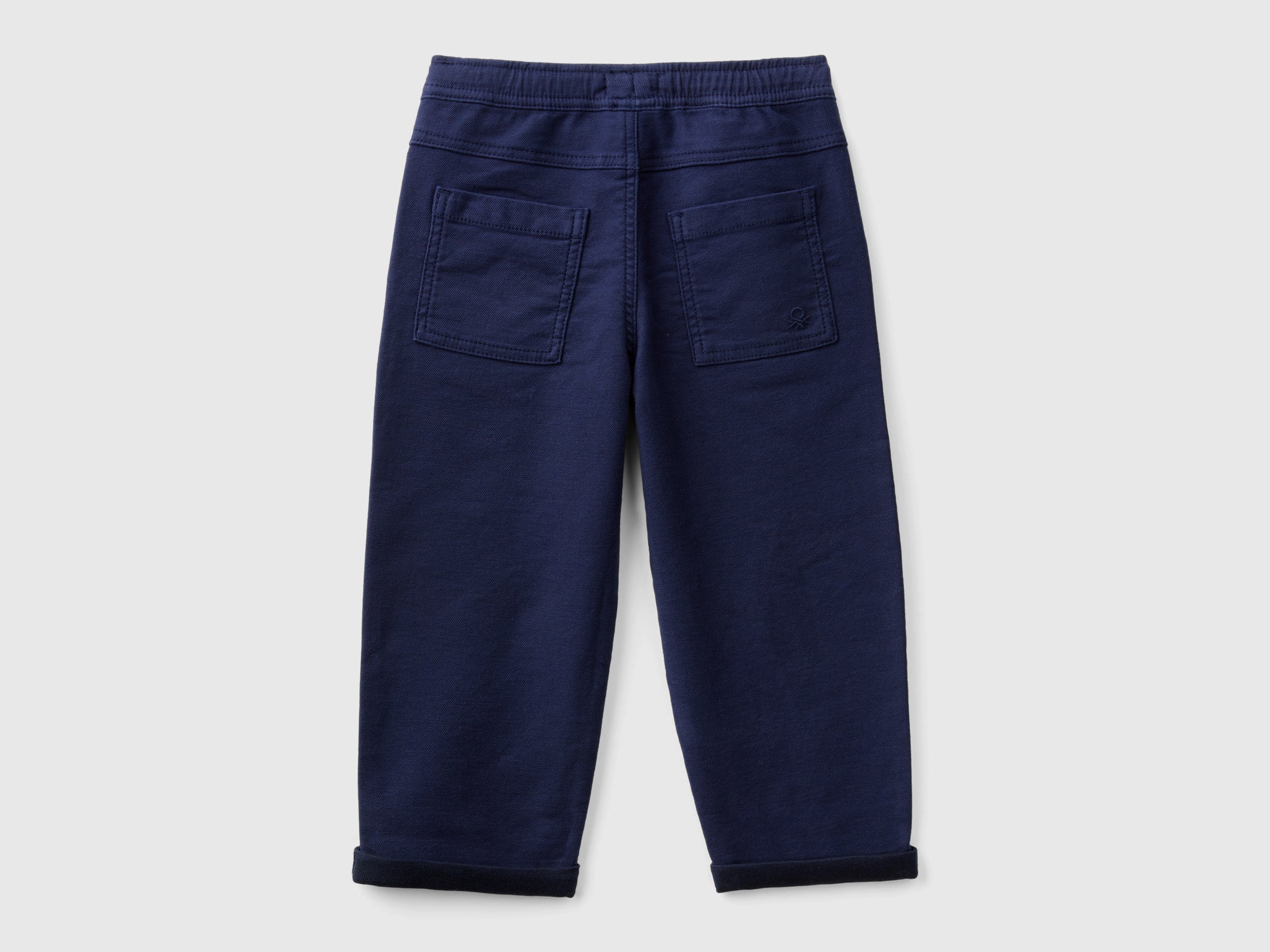 Joggers em mistura de algodão com cordão de ajuste - ucb_image_BS