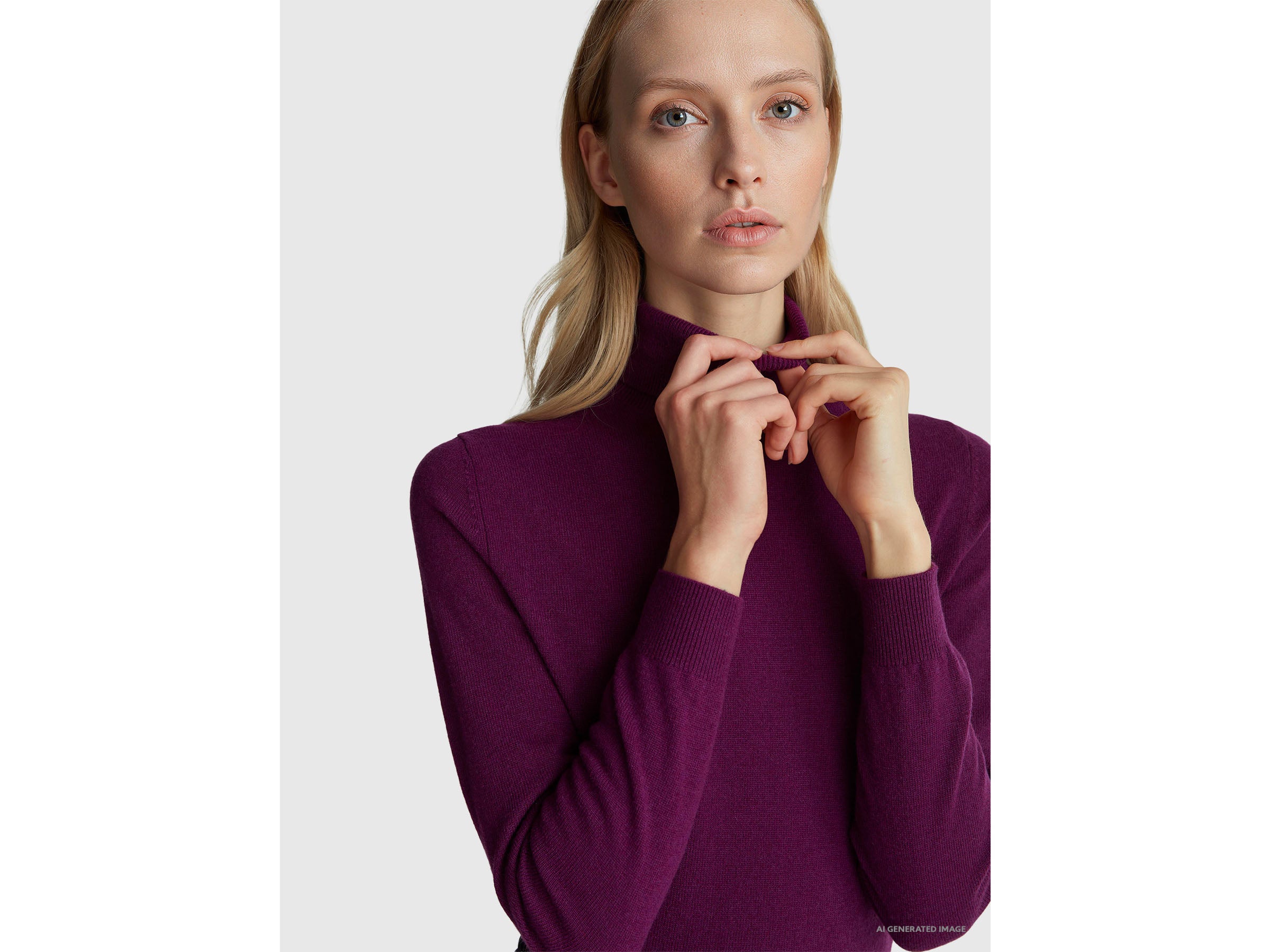 Camisola de gola alta violeta em pura lã Merino - ucb_image_FY