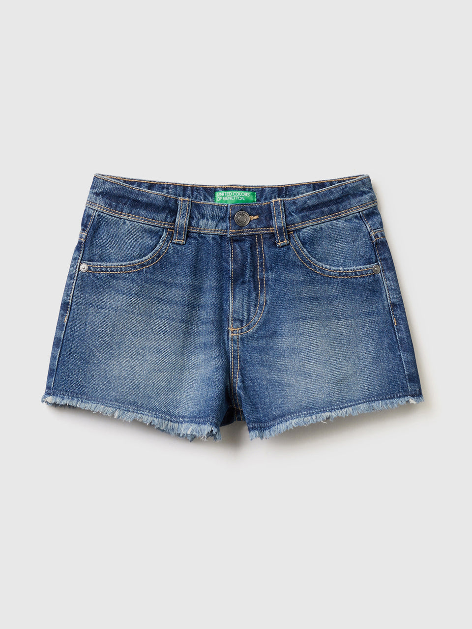 Calções de ganga com franjas - ucb_image_FS