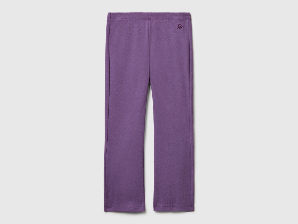 Leggings à boca-de-sino em algodão stretch - ucb_image_FS