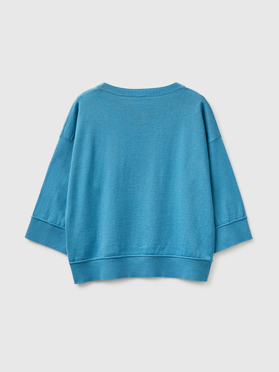 Camisola de gola redonda em algodão e lã - ucb_image_BS