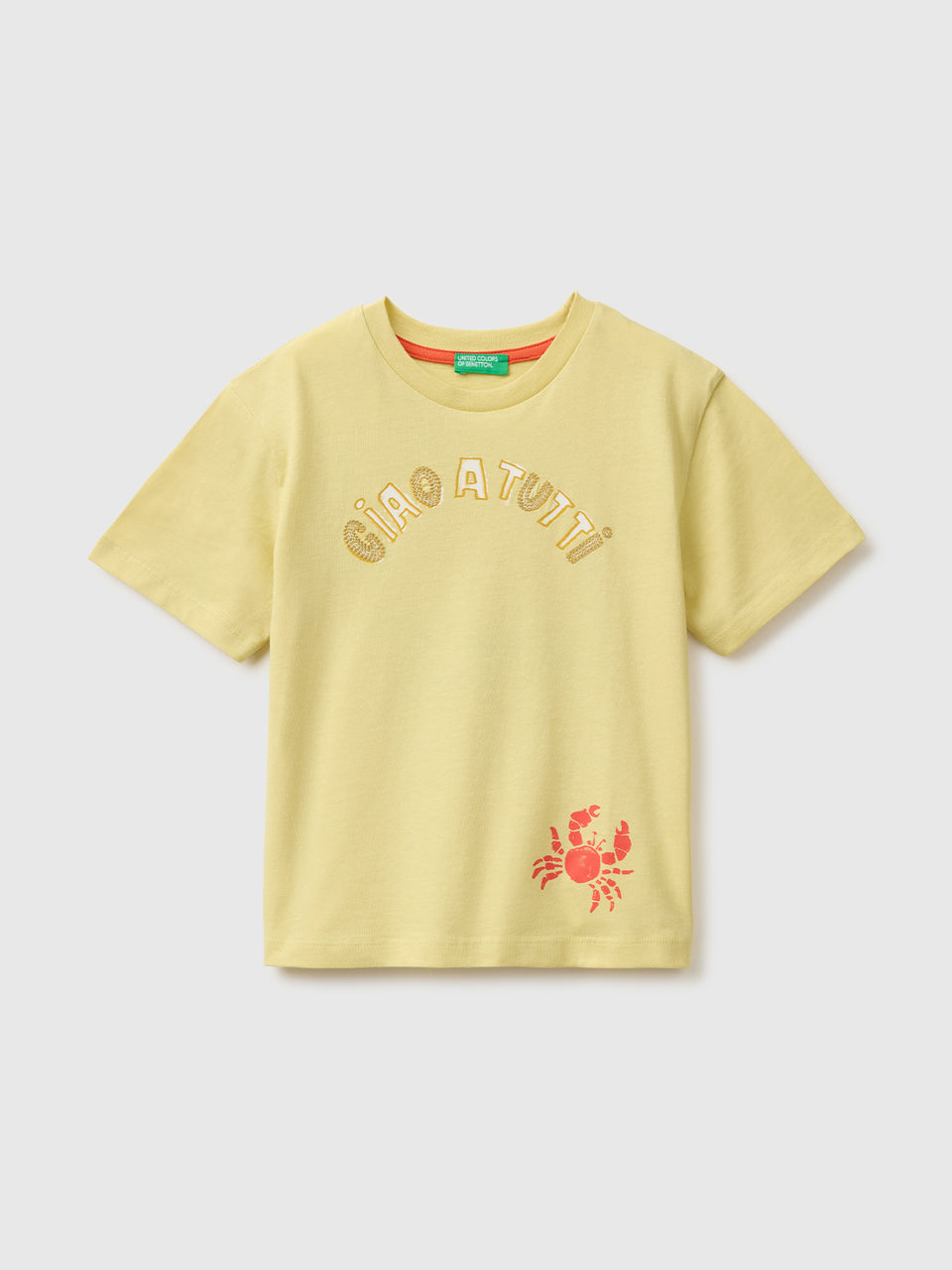 Oversized T-shirt with print and embroidery - ucb_image_FS