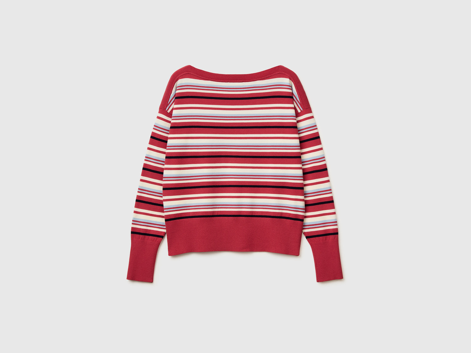 Striped boat neck sweater - ucb_image_BS