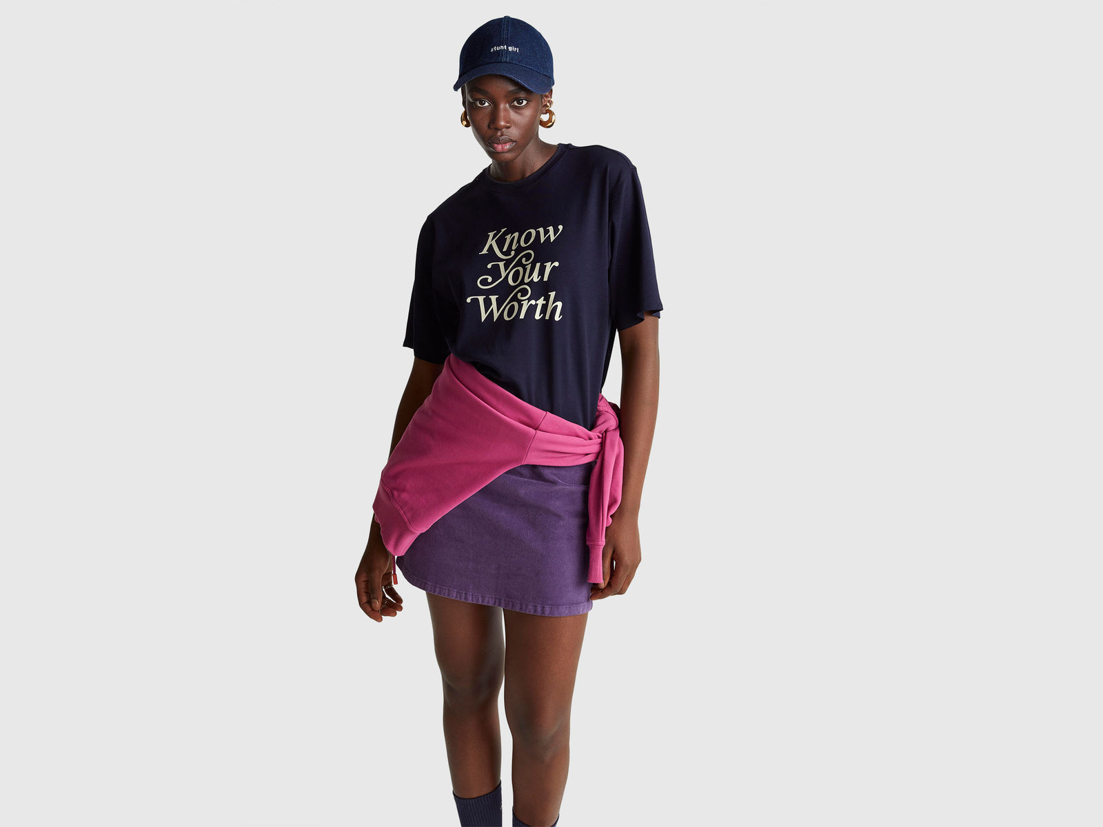 T-shirt with slogan