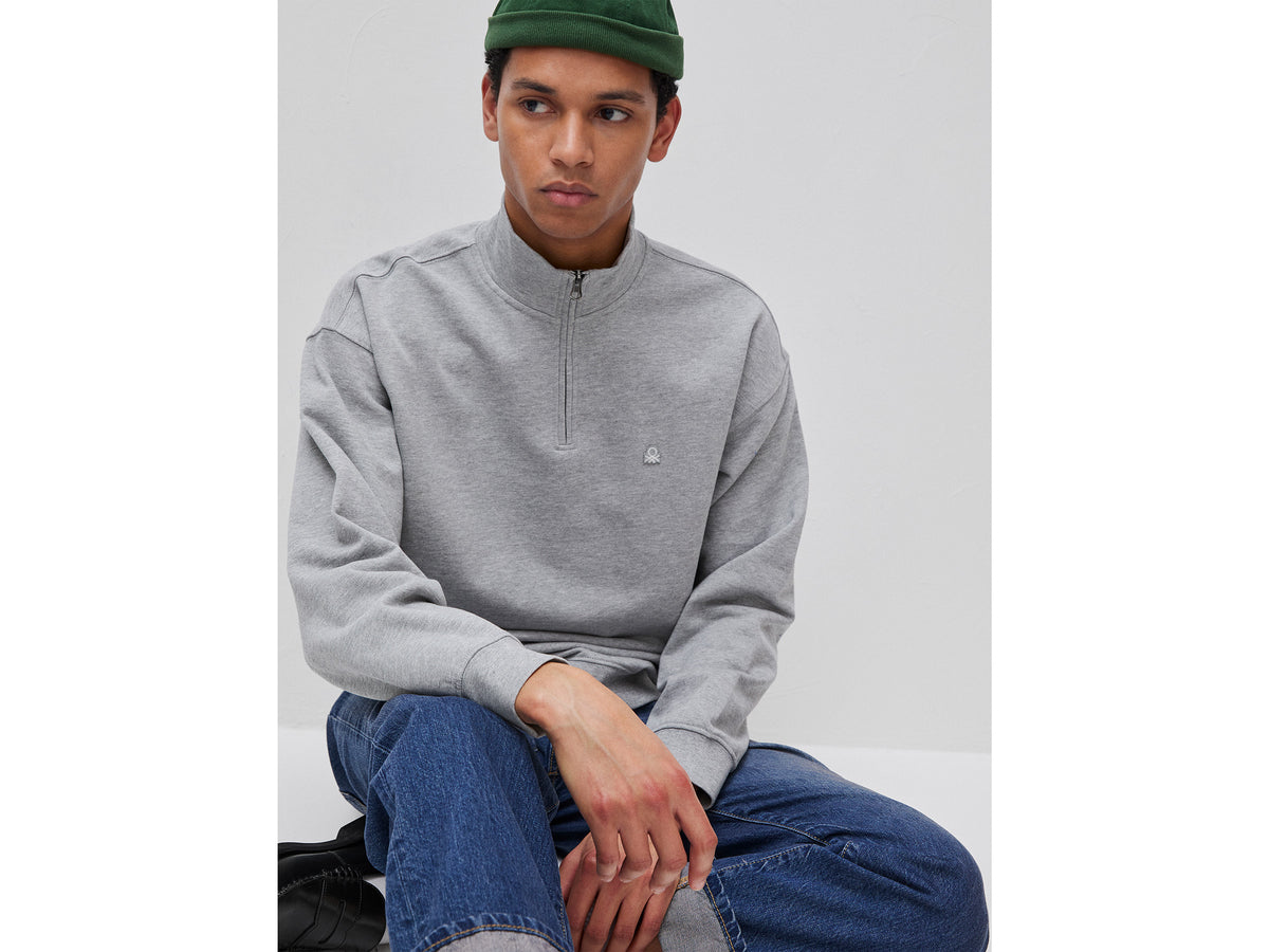 Half-zip sweatshirt