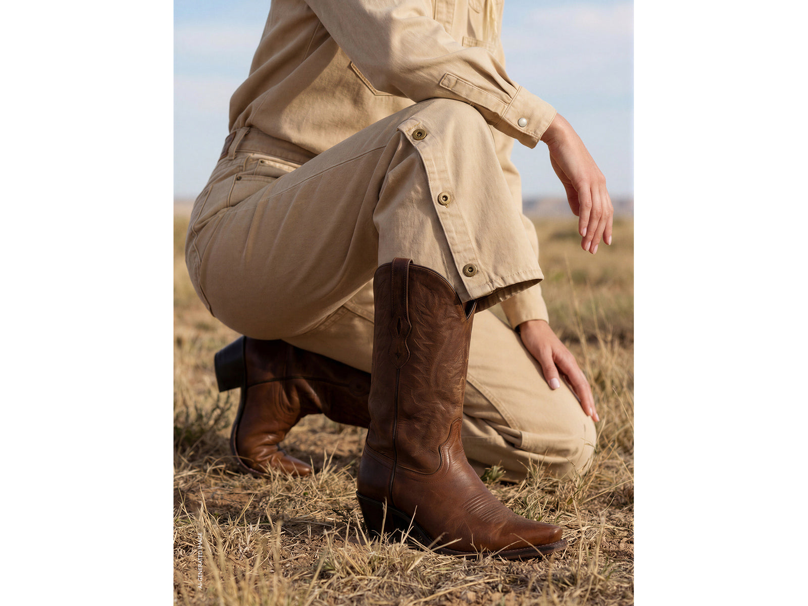 Wide-fit canvas trousers