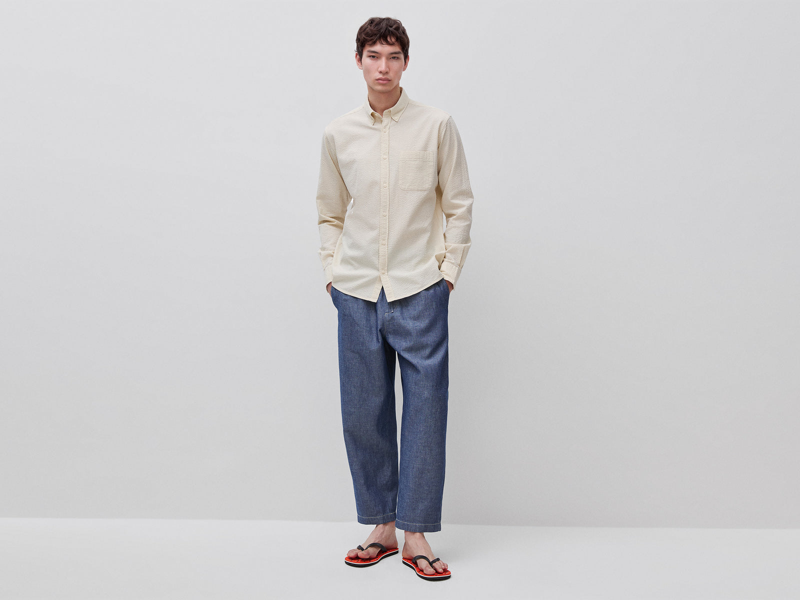 Lightweight button-down shirt