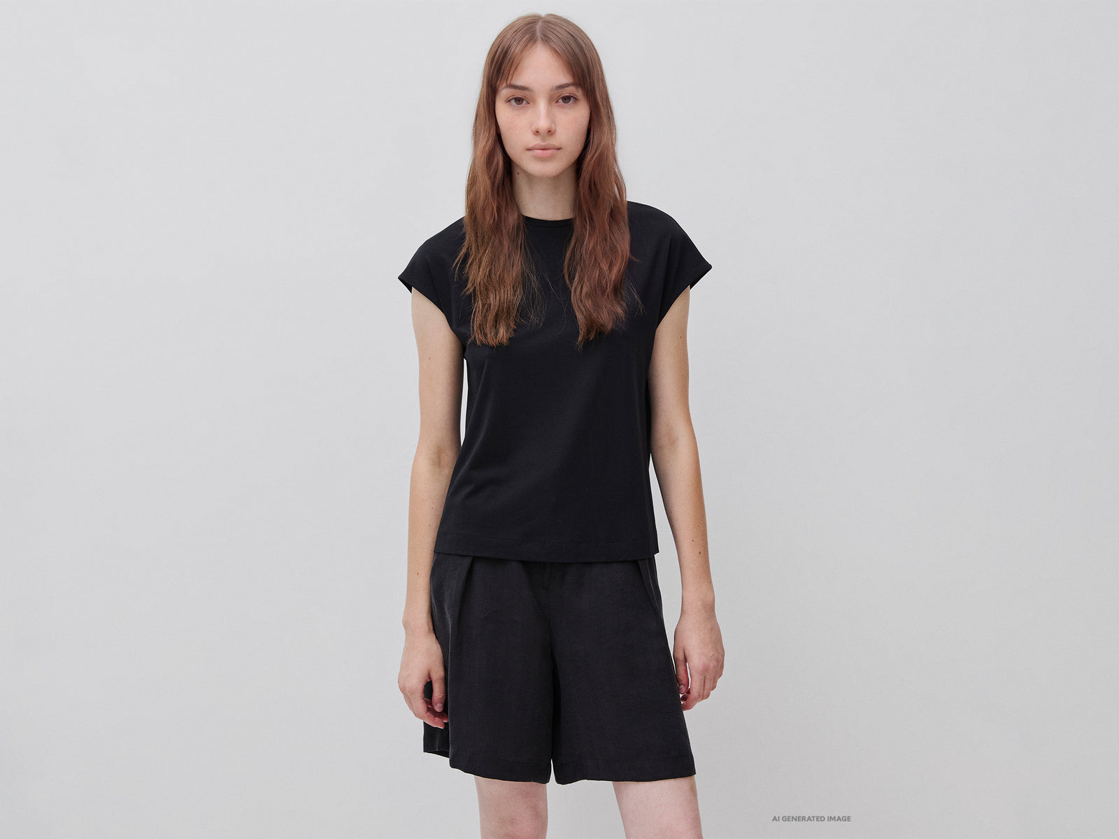 T-shirt em mistura de viscose de bambu - ucb_image_F