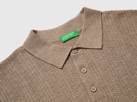 Textured linen blend polo shirt - ucb_image_DS1
