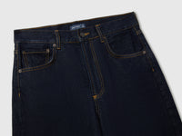 Jeans cropped com dobra lavagem rinse - ucb_image_DS1