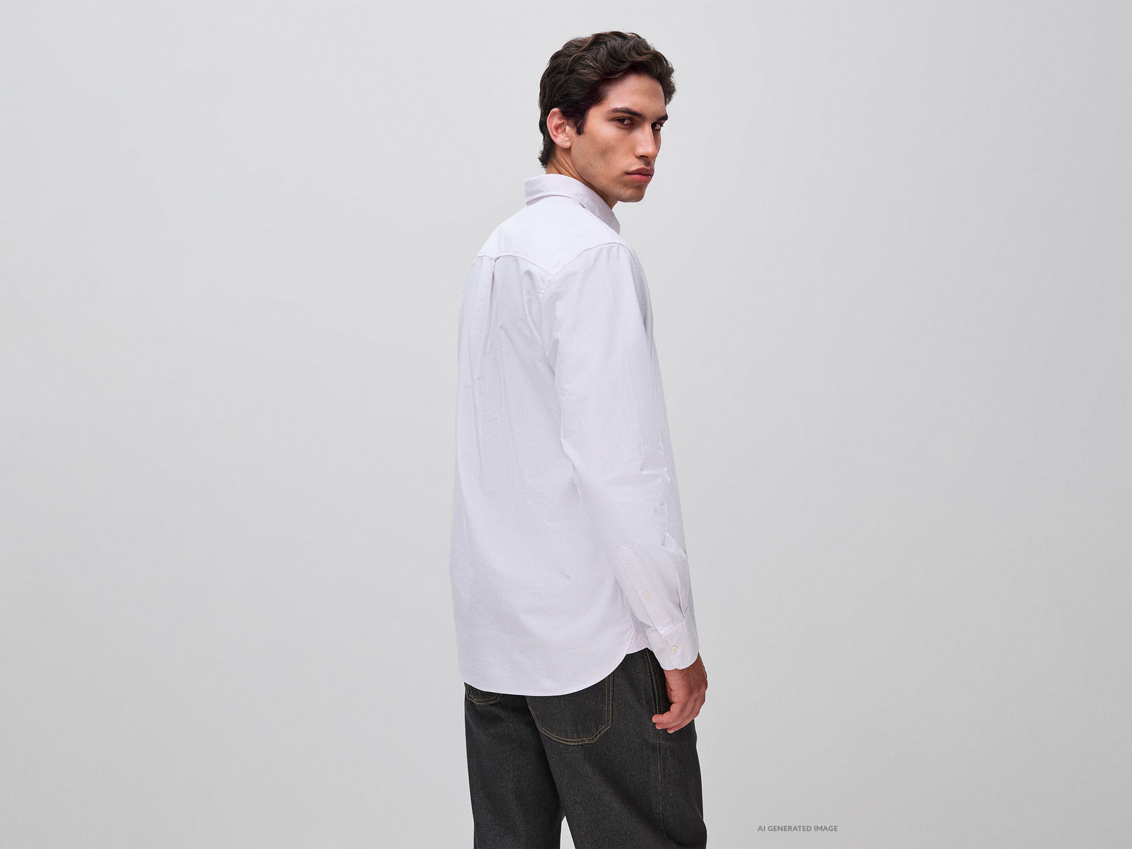 Camisa às riscas button down - ucb_image_B