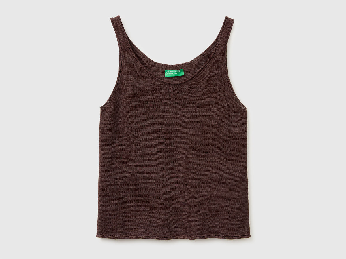 Linen blend knit top - ucb_image_FS