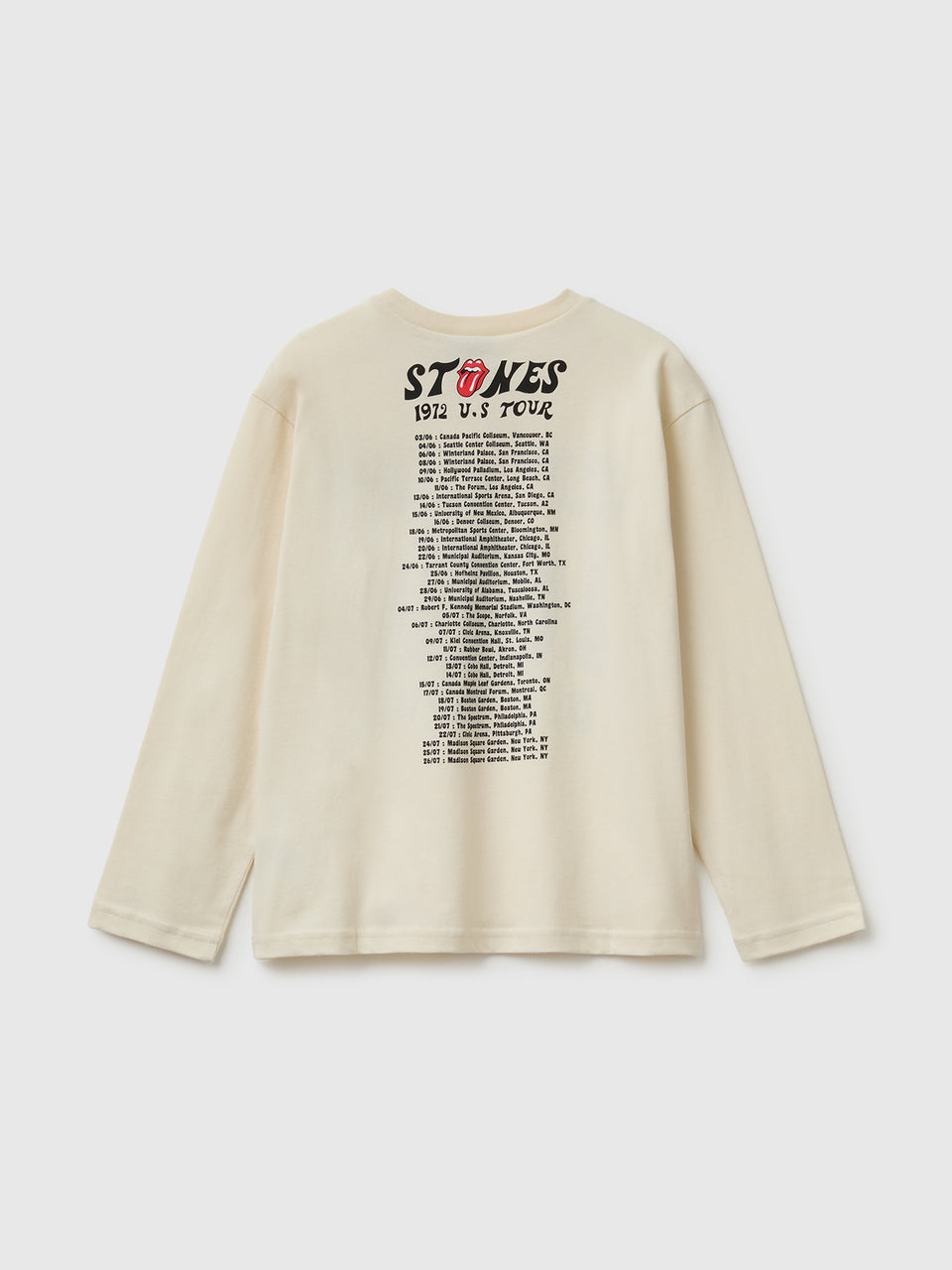 T-shirt "The Rolling Stones" com estampa à frente e atrás - ucb_image_BS